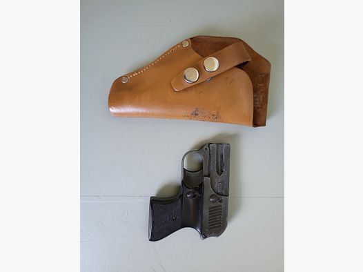 Coleccionista Pistola de gas Original EM - GE Gerstenberger & Co - Doble cañón - Derringer - Años 1950