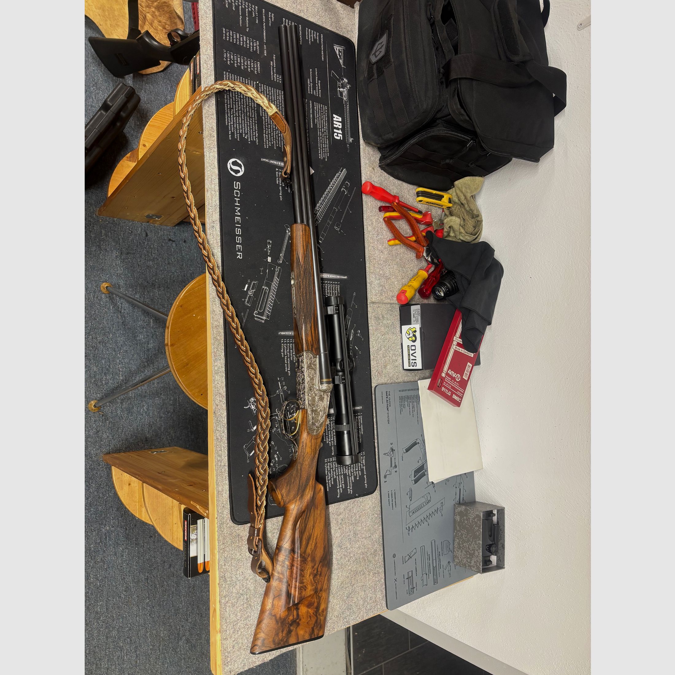 Krieghoff Neptun Primus drilling (doppelbüchsdrilling) 8x57IRS , 12/70