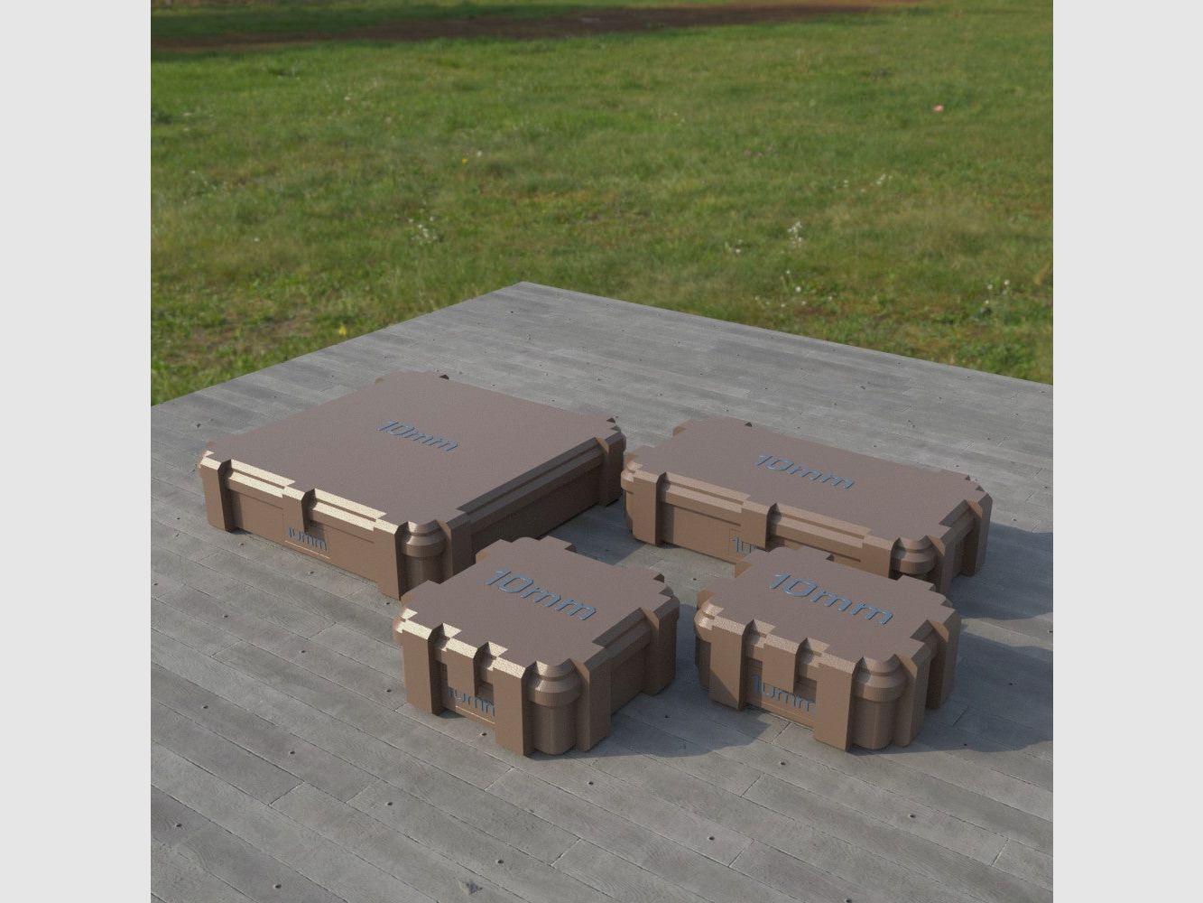 Filamelt Munitionsbox / 10mm Auto / ‘Klappdeckel’ / Patronenbox, Ammo Box