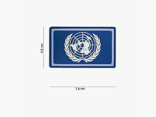 Emblème 3D PVC V.N. patch bleu/blanc