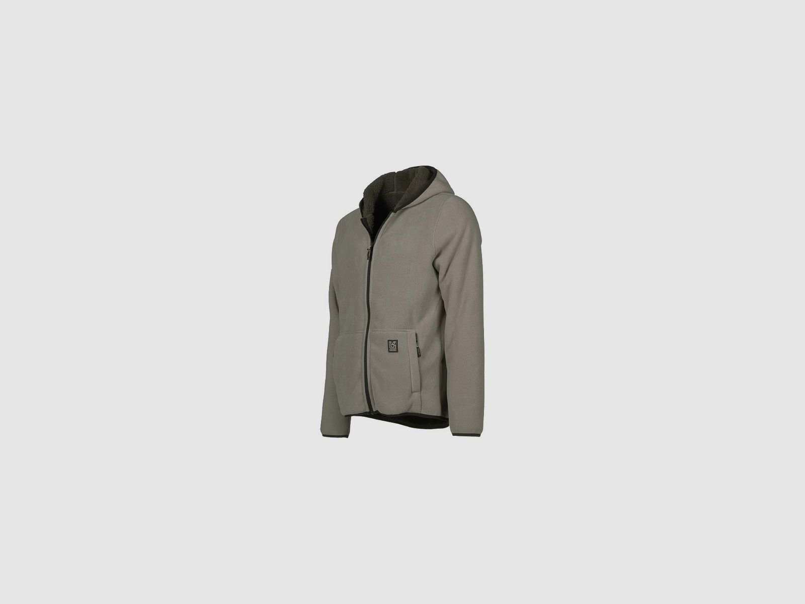 Univers - Wende-Fleecejacke grau/braun, Bild 5 von 10