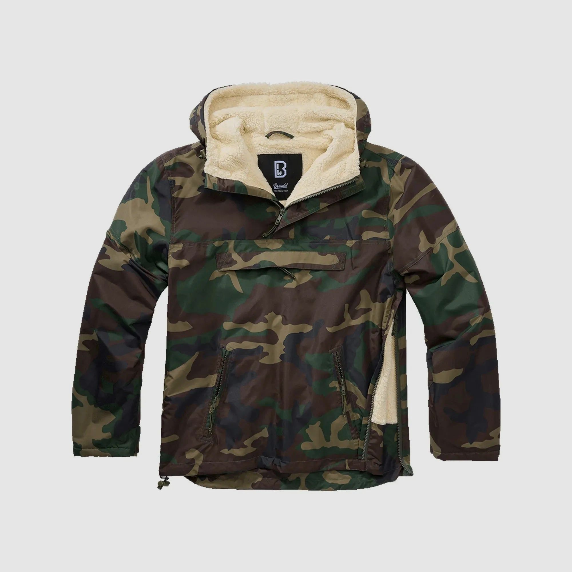 Brandit Brandit Jacke Windbreaker Sherpa woodland