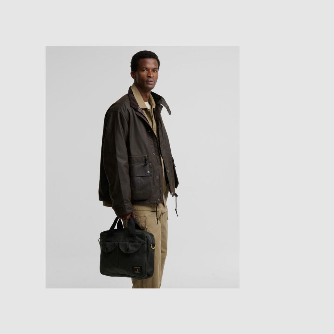 Barbour Laptop-Tasche Field Wax | sage, Bild 4 von 6