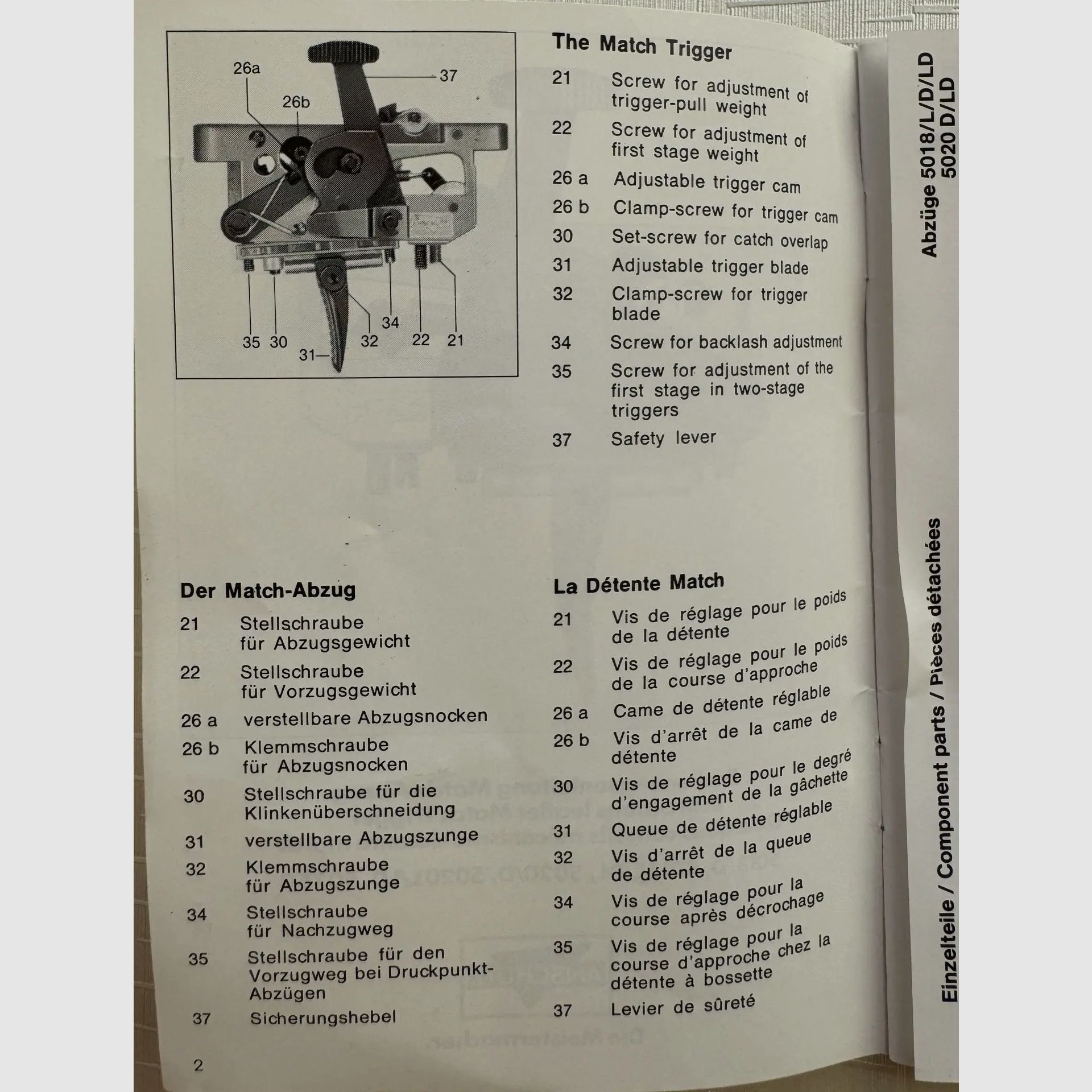 ANSCHÜTZ Match trigger 5071