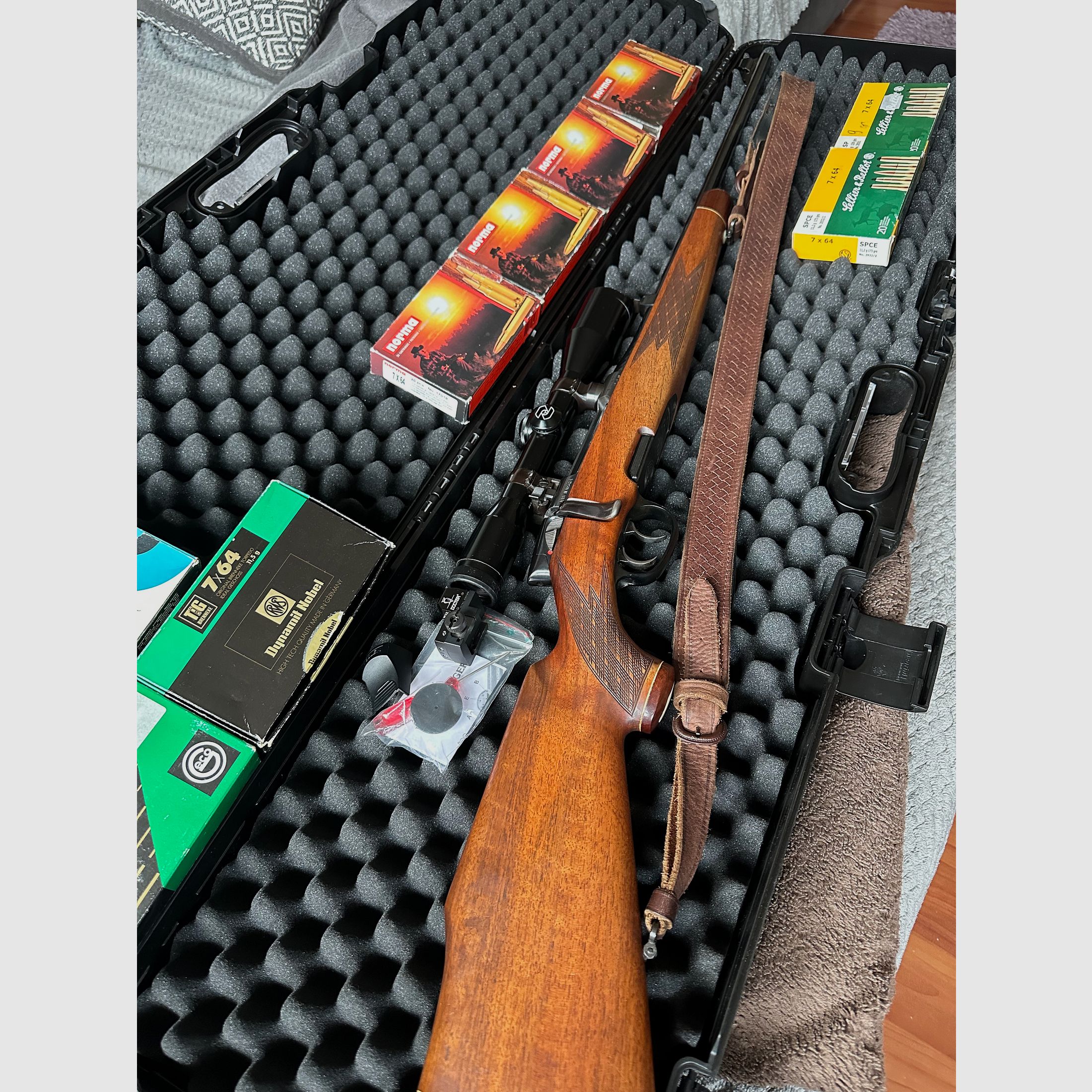 Steyr Mannlicher Modell M – Carabine de chasse avec détente allemande, y compris Zeiss ZF, Docter Sight et munitions