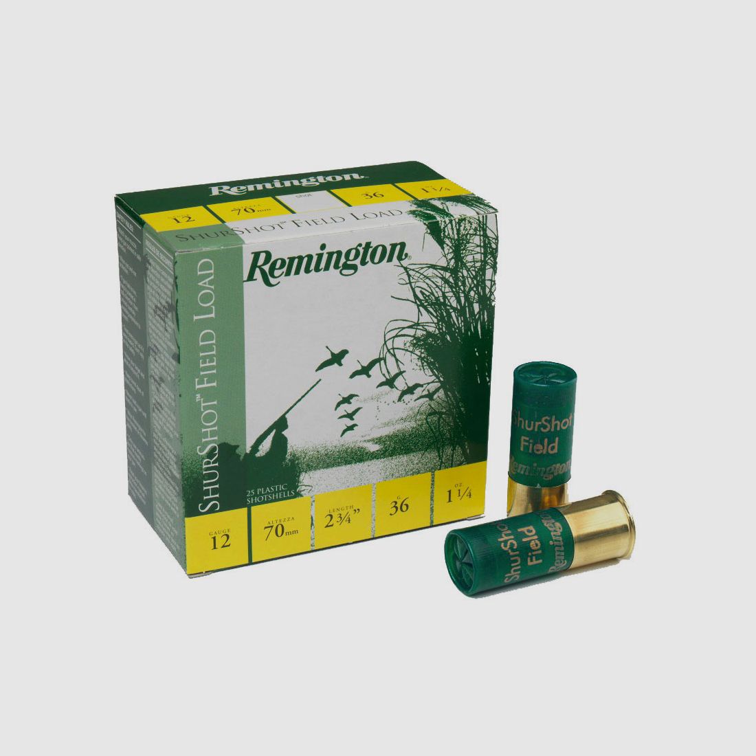 Jagdkartuschen 12/70 REMINGTON Shurshot 36gr. P-6