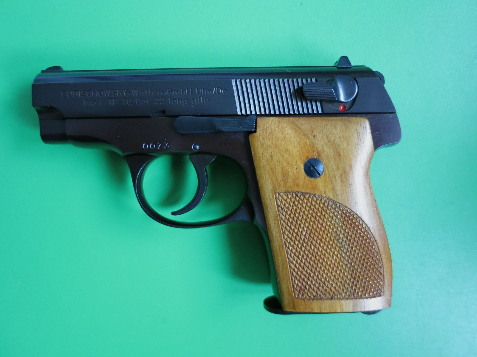 Korriphila (Budischowsky) TP70, cal. .22lfb, extremely rare pocket pistol, very good as new     #79