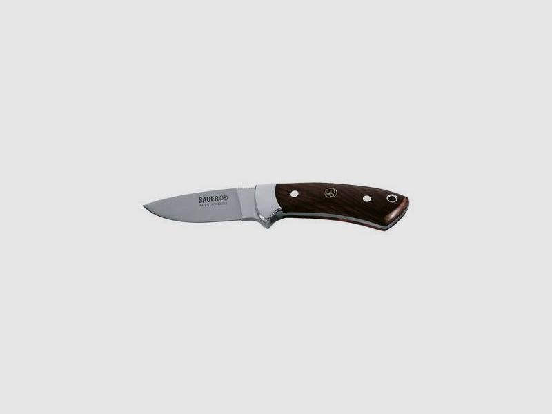 SAUER Feststehendes Messer Jagdmesser 'Walnuss' 8,5cm Klinge 440er Stahl
