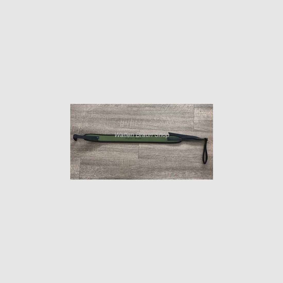 Gun sling neoprene with rubber backing green "Weapons brown" 110 cm