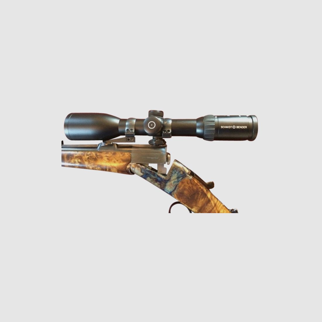 Rifle de cerrojo Adamy Suhl, cal. 5,6x52R con mira S&B