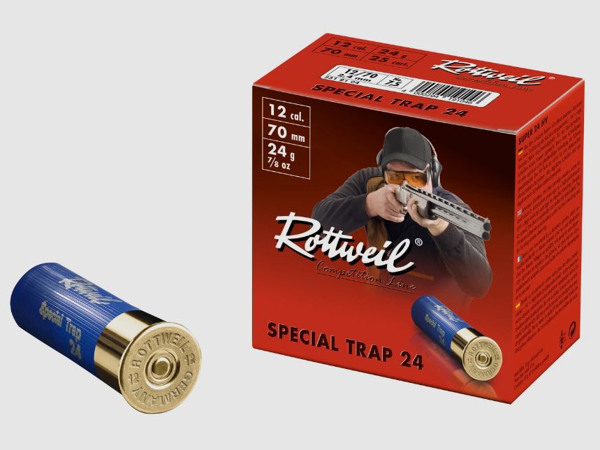 12/70 Special Trap 2.4mm 24g Rottweil COMPETITION LINE
