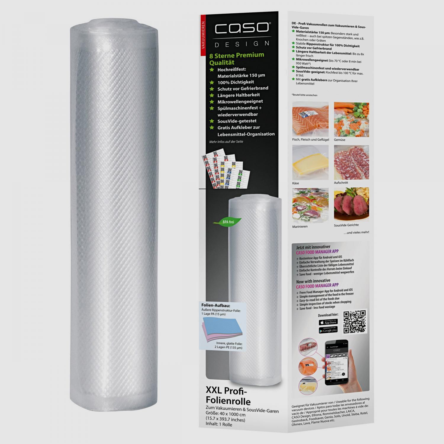 Profi - Folienrollen (40 x 1000 cm)