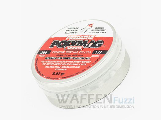 JSB Predator Polymag Kaliber 4,5 mm kurze Spitzkugel