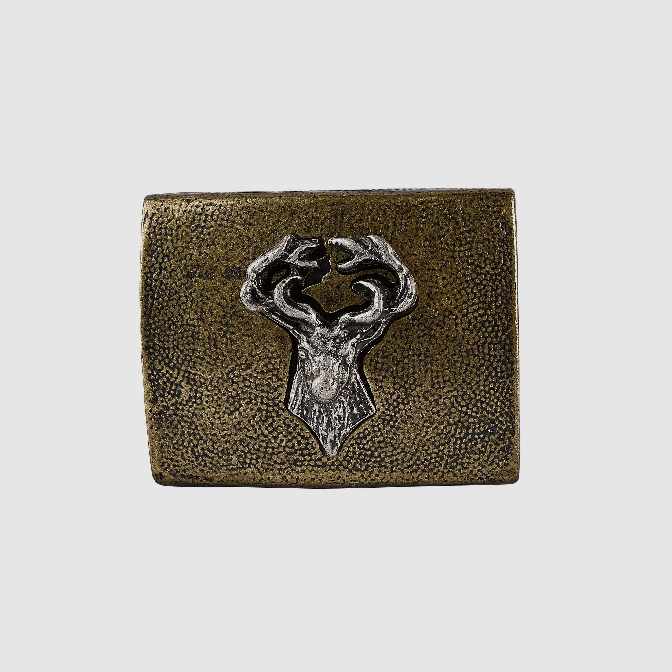 Boucle de ceinture tête de cerf