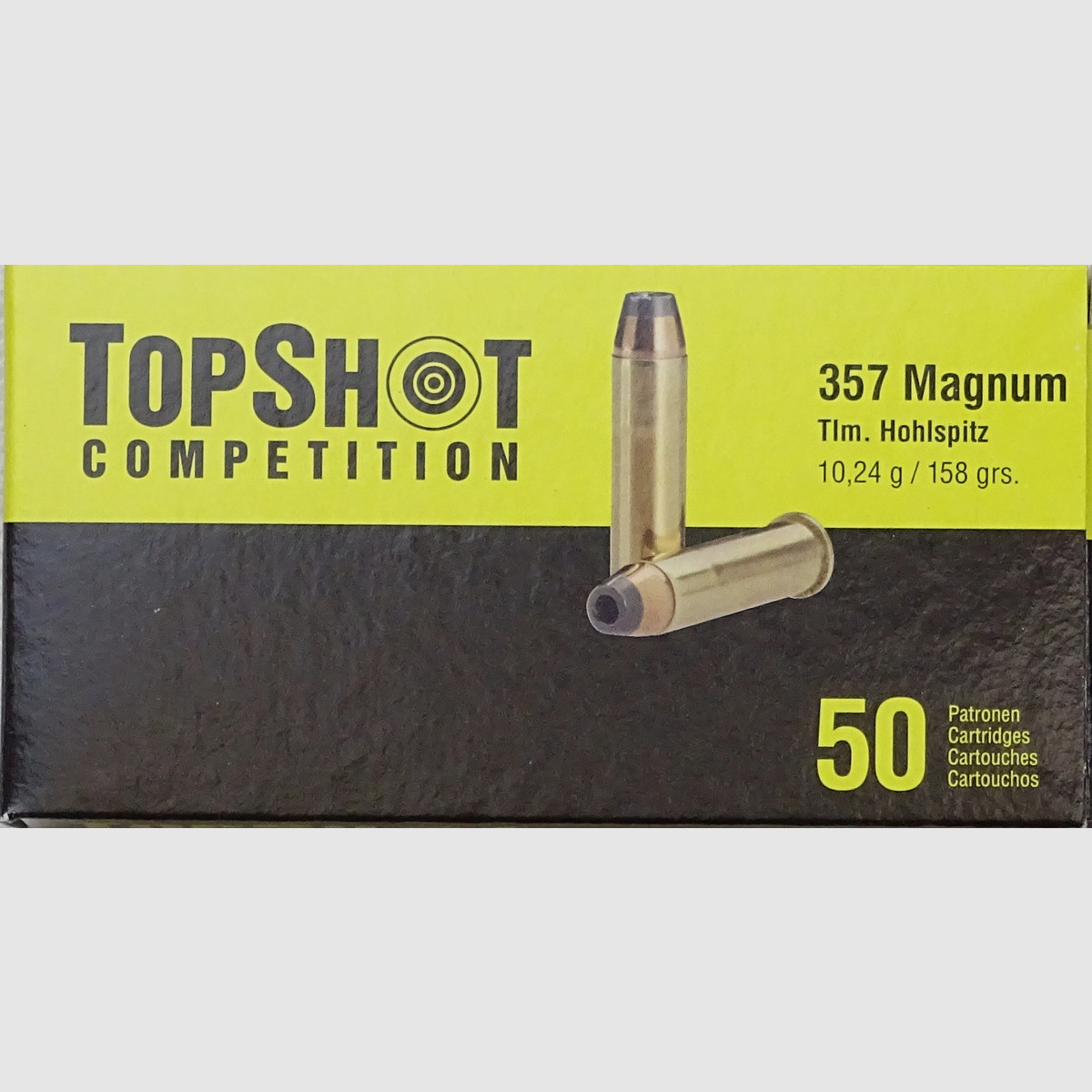 TopShot .357 Magnum Tlm. Holle Punt 158grs - 1000 schoten