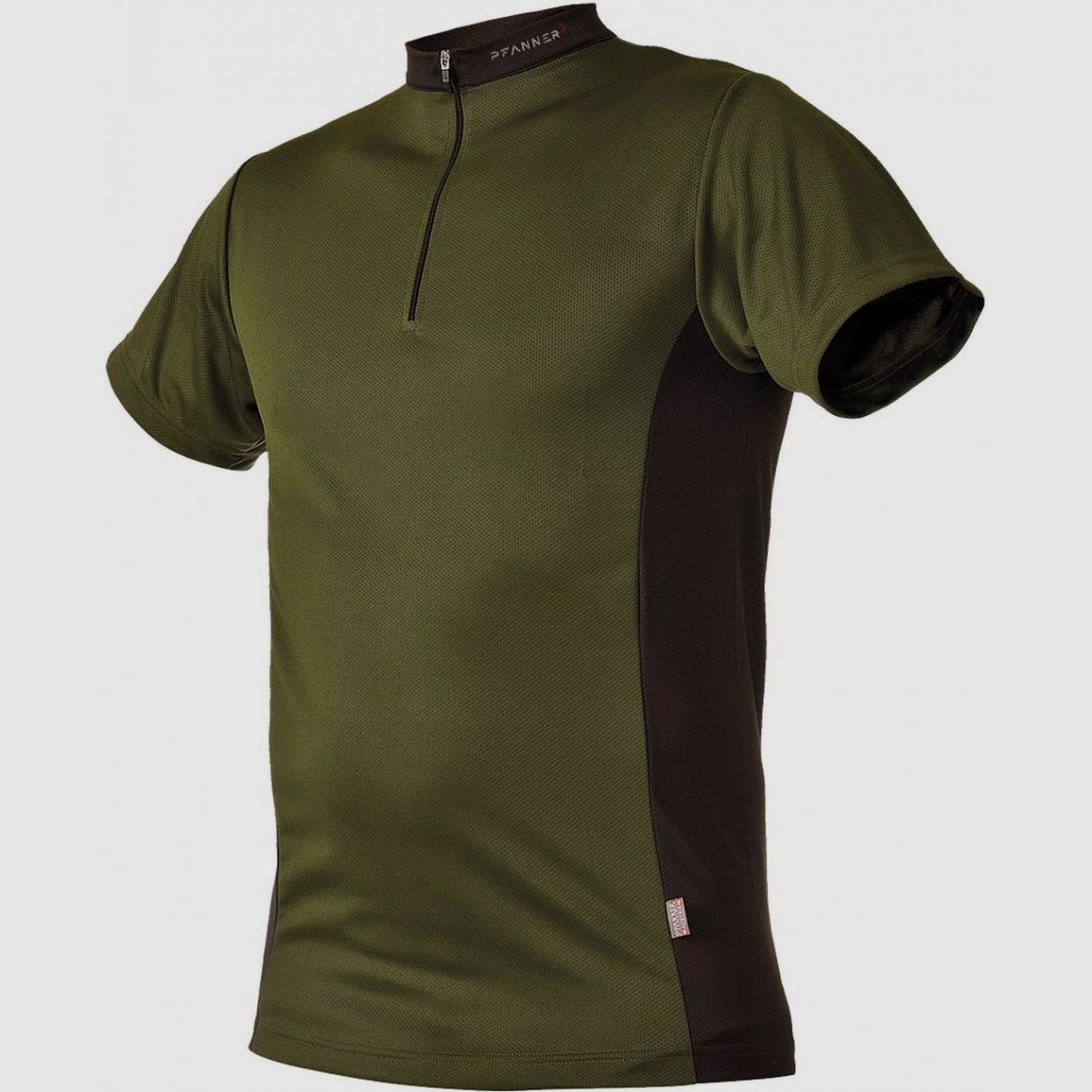 Pfanner Zipp-Neck Shirt Short Sleeve, image 3 of 3