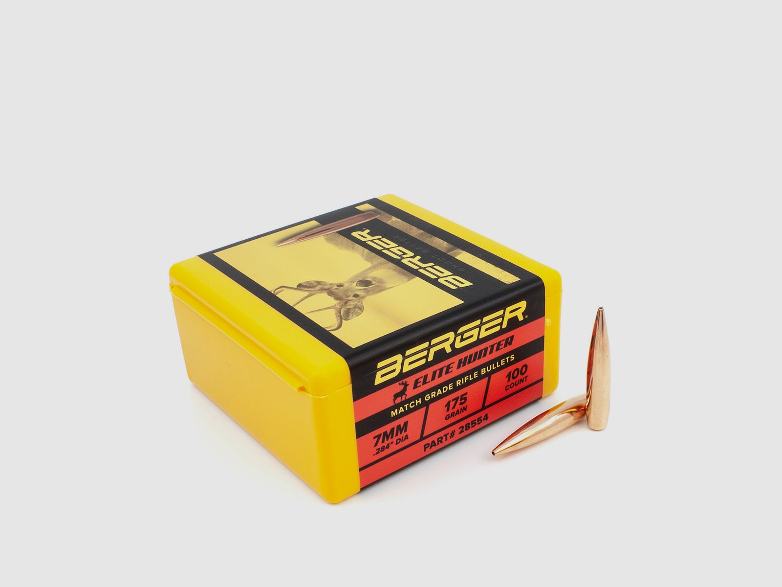 Berger Bullet 7mm/.284 Elite Hunter 175GR 100 Pieces