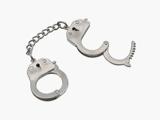 MFH MFH Schlüsselanhänger Handschellen silber 12 Stück