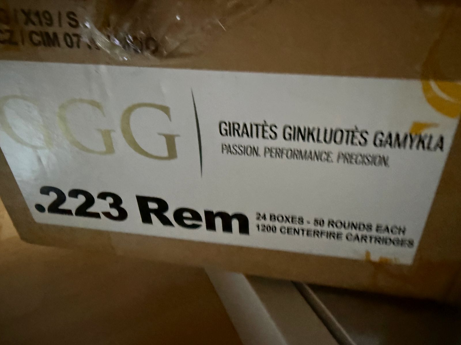 GGG .223 1200 pcs. 55gr FMJ