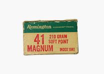 Cartucce per revolver Remington 41 Mag. Soft Point 13,61g. 210 Gr. Indice 1041 !!!