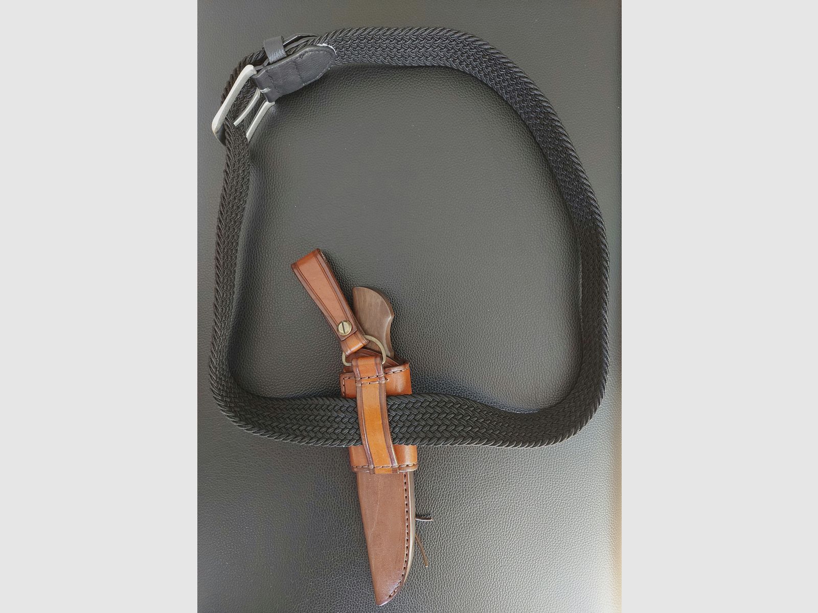 Handcrafted knife made from powder metallurgical Elmax steel, made as a one-off piece.