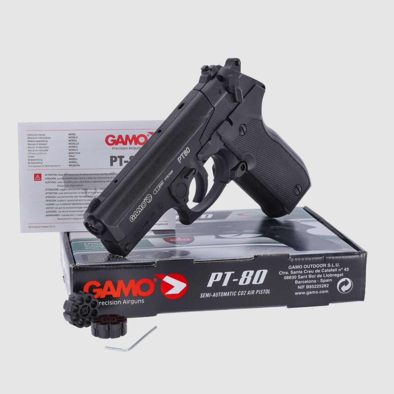 GAMO PT-80 pistola de aire comprimido cal. 4,5 mm, imagen 3 de 3
