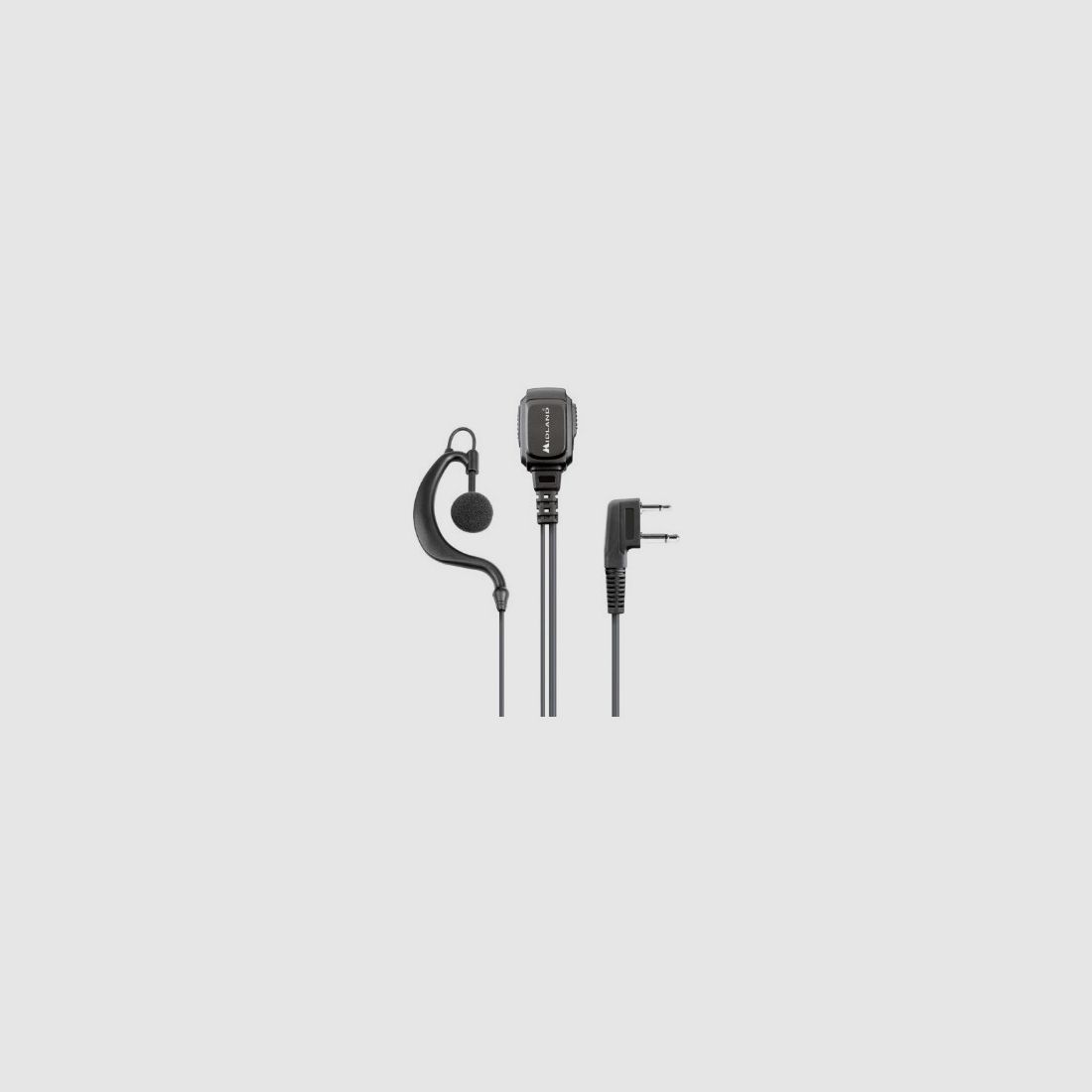 Oortelefoon met L-connector Midland zwart model M21-L PRO art. C1496, afbeelding 2 van 2
