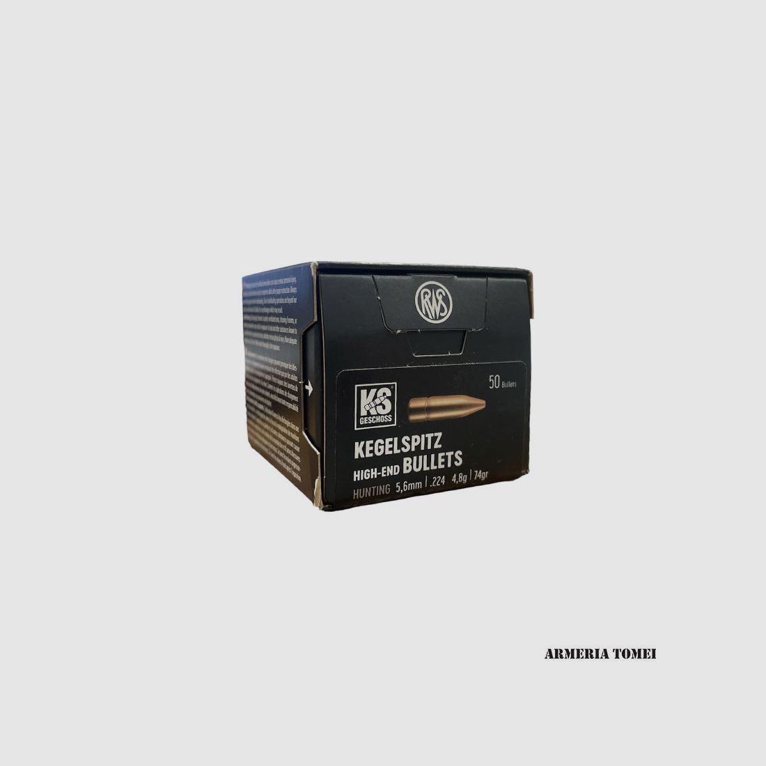 WIEDERAUFLADUNGSGESCHOSSE – RWS – KEGELSPITZE 5,6mm / .224 • 4,8g / 74gr (50 STK)