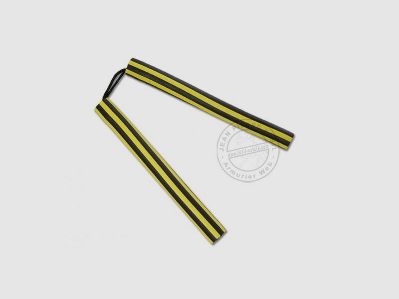 Nunchaku Schaumstoff Seil - Gestreift Gelb und Schwarz