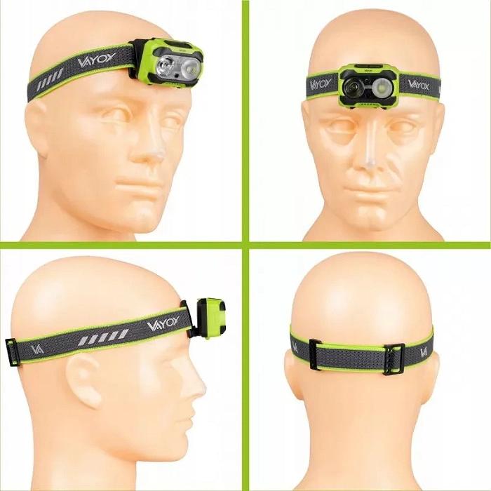 Vayox VA0361 Headlamp 600 lm IP44 Twin Beam, image 7 of 12