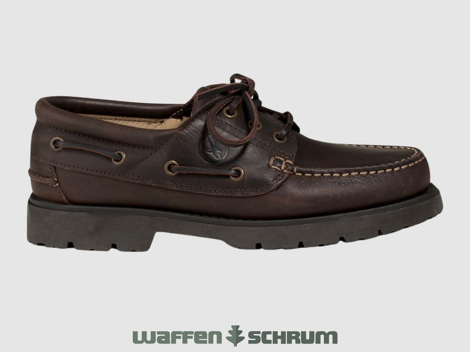 Aigle Lederschuh Tarmac Marron / Fonce