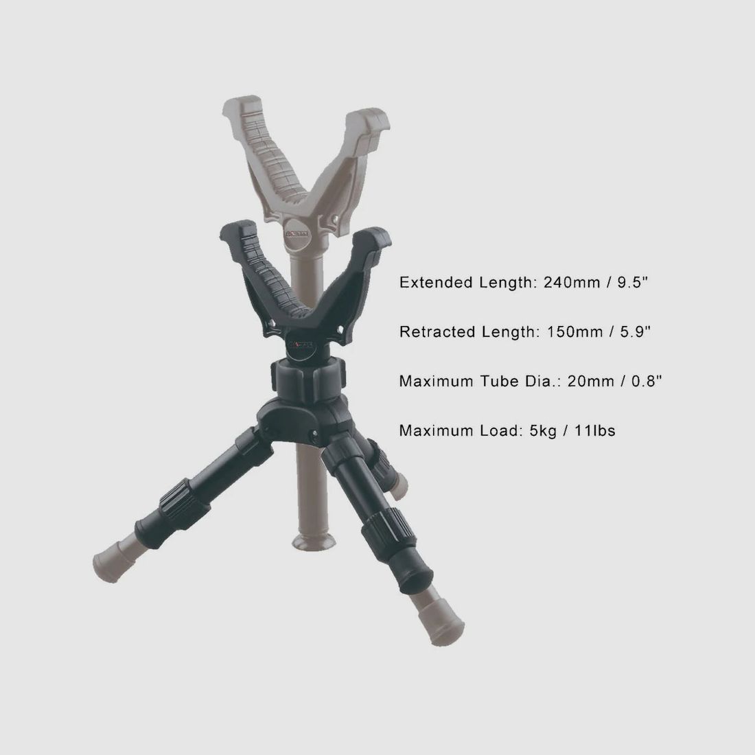 Vector Optics RSGR-06 Rokstad Statief 15–24 cm met V-plaat