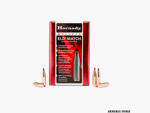 RELOADING BULLE – HORNADY 30 CAL .308 155 gr ELD® MATCH (100 PCS)