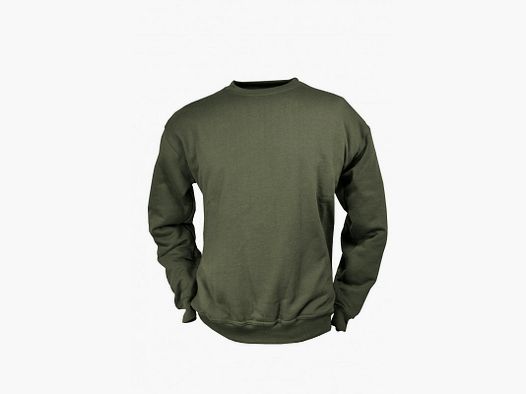 HUBERTUS SWEATSHIRT RONDE HAL OLIVE