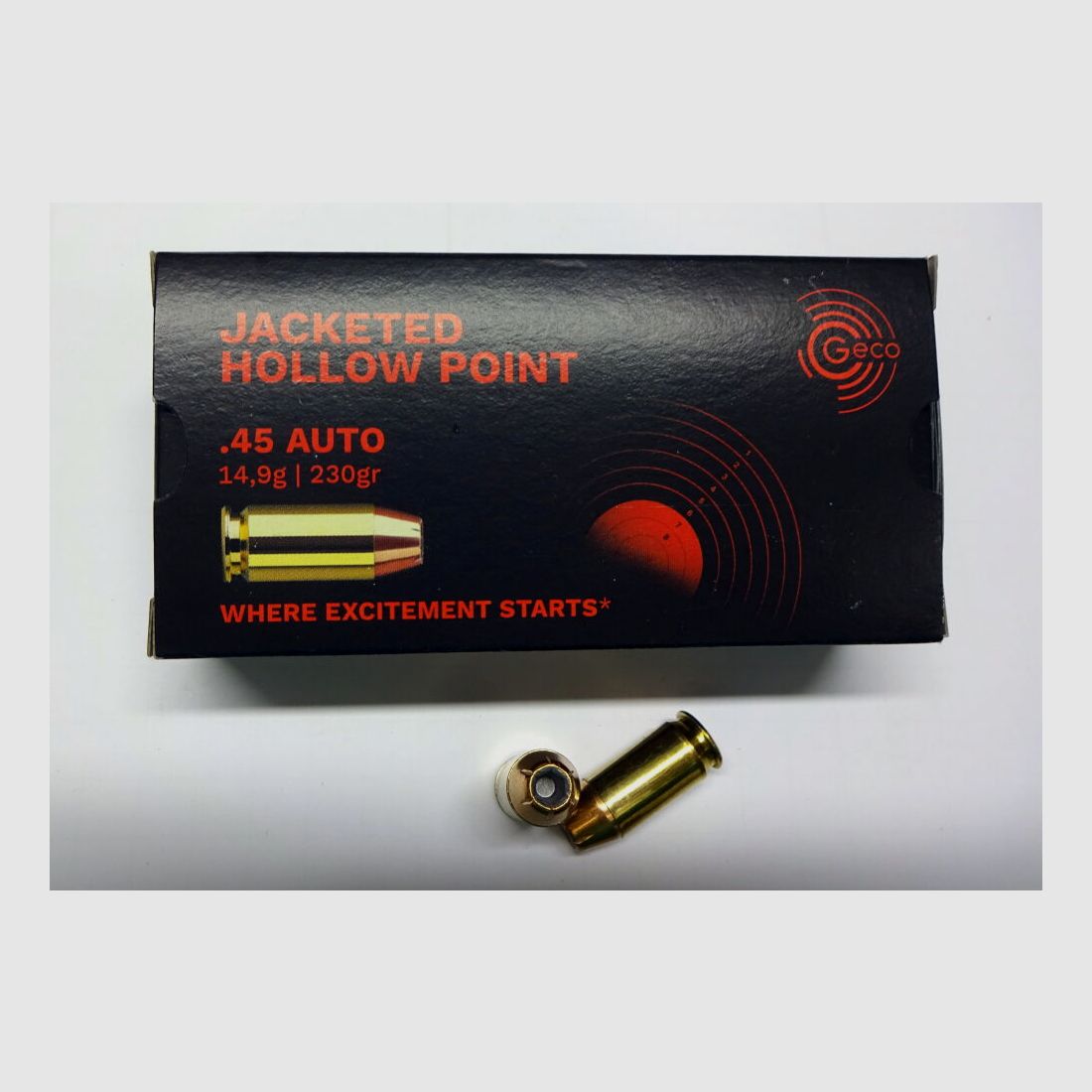 GECO 45 Auto JHP hollow point