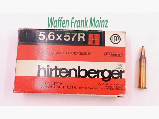 Hirtenberger / Autriche cartouches de fusil 5,6x57R