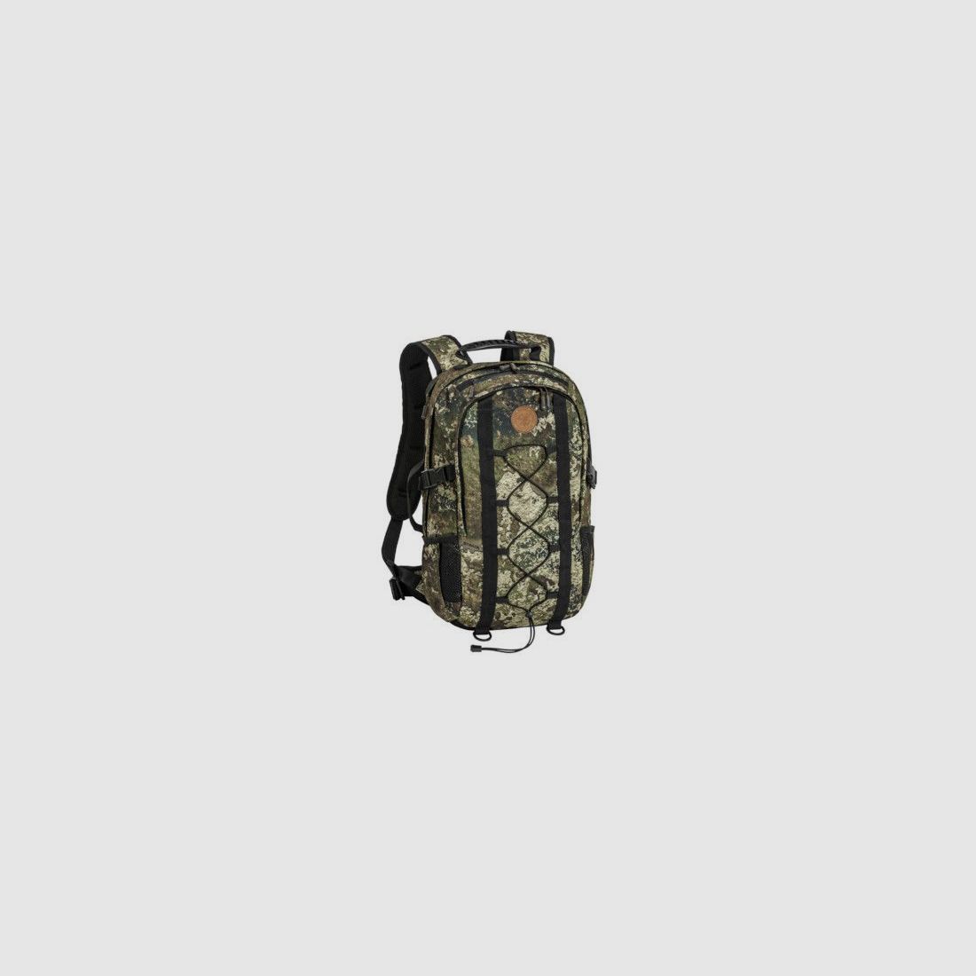 Pinewood Hunting Camou Rucksack mit Gewehrholster, 22l