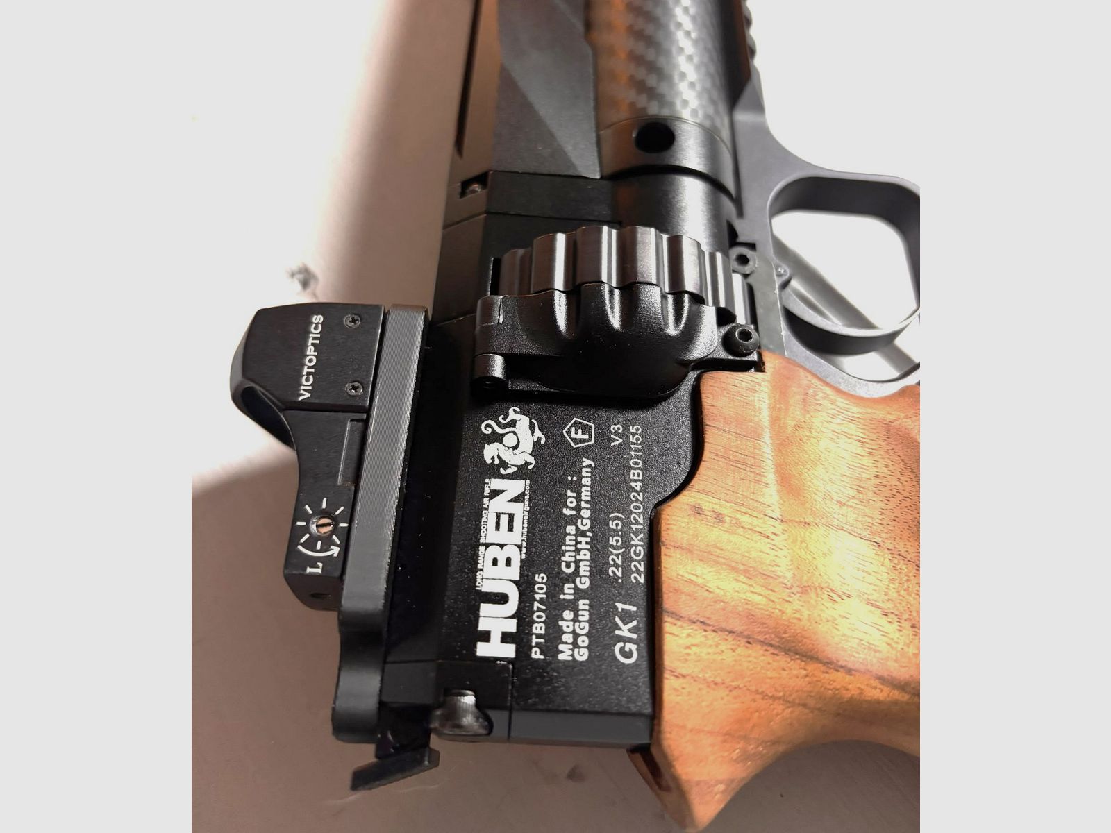 HUBEN GK 1 V3 en 5,5 mm o .22 Nuevo con súper accesorios PV 2400 €