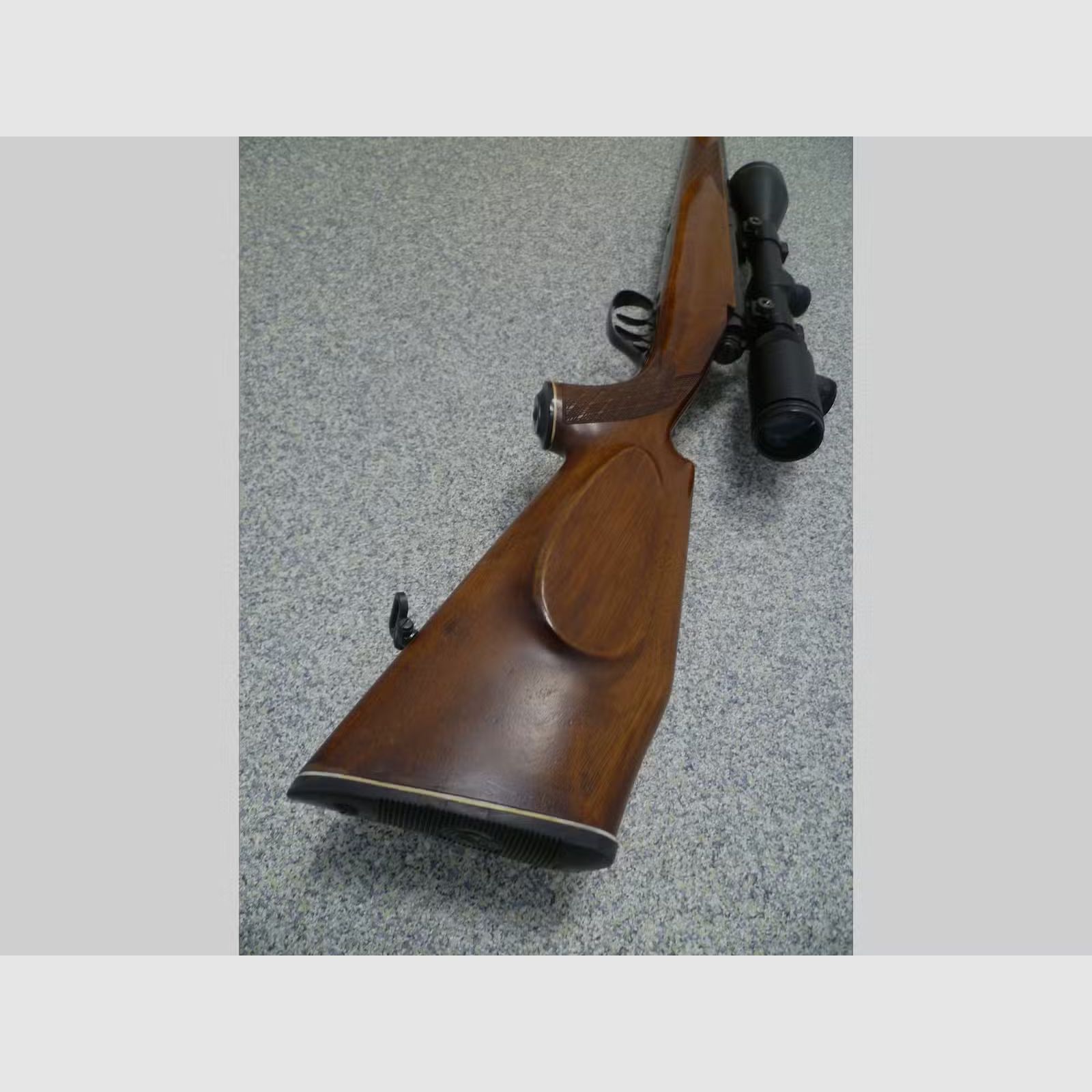 Anschütz repeating rifle caliber .243 Win with SD thread and thread adapter to M15 including scope