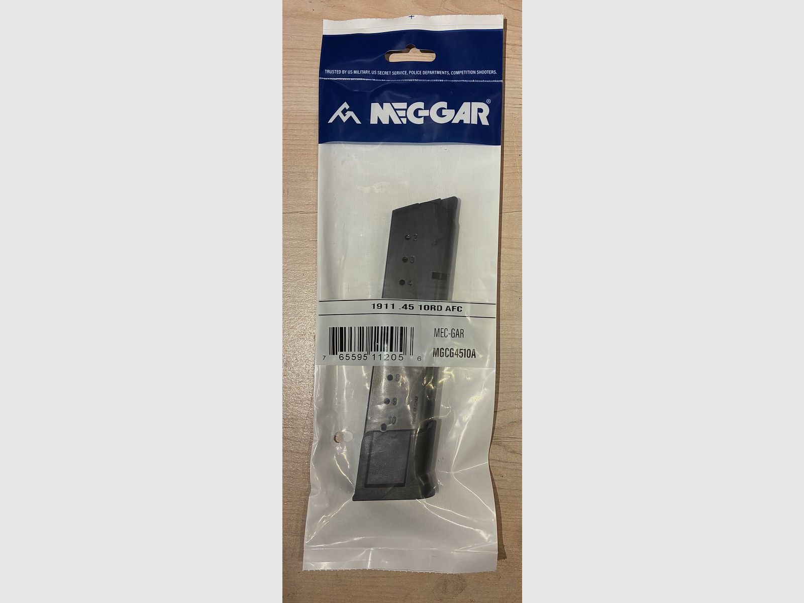 MEC-GAR MAGAZIN 1911 BRONZE 10 SCHUSS Kal.45ACP MIT VERLÄNGERUNG, Bild 1 von 3