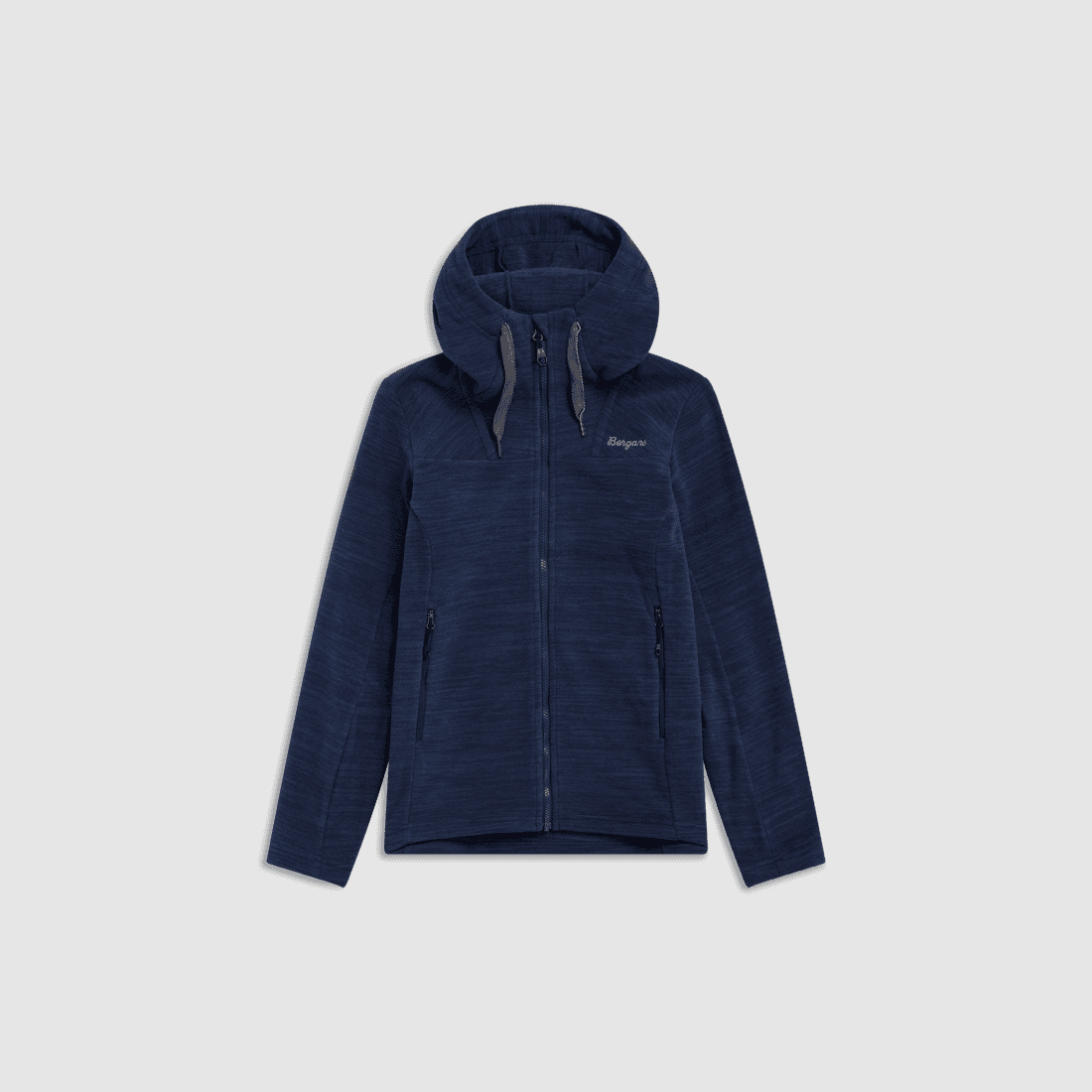 Bergans Hareid Fleece Hood Jacket Women Navy Blue XL