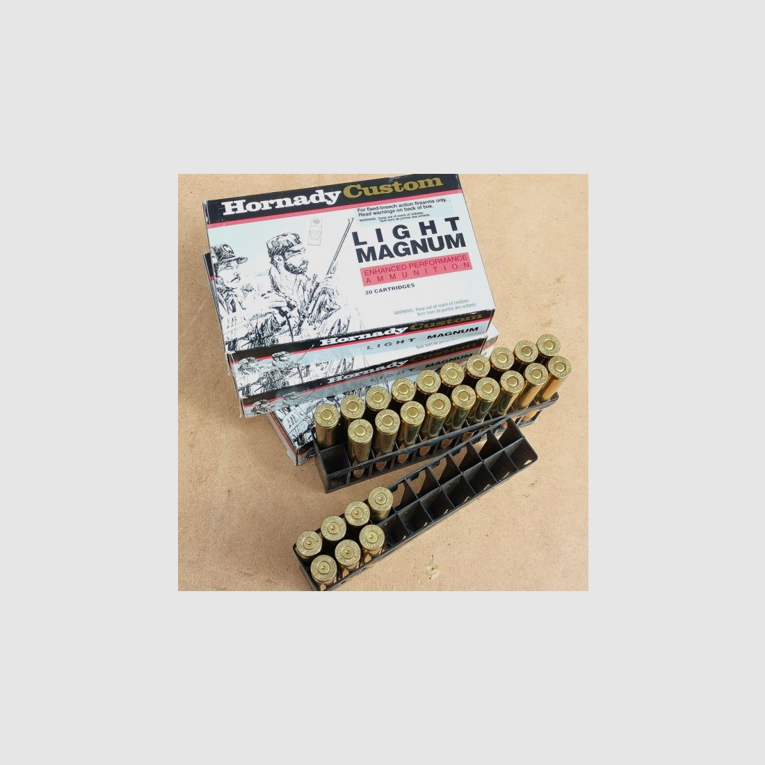 Hornady 79 Patronen .30-06 Light Magnum BTSP Interlock 180grs.