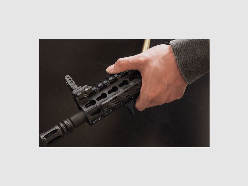 UTG Ultra Slim Angled Foregrip Keymod Interface Black