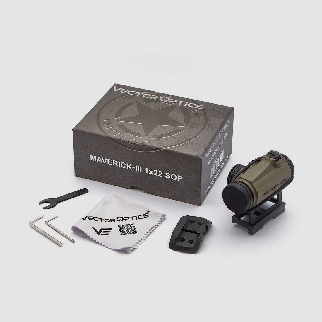 Vector Optics SCRD-39 Maverick 1×22 SOP 3MOA Vista de punto rojo, imagen 1 de 3