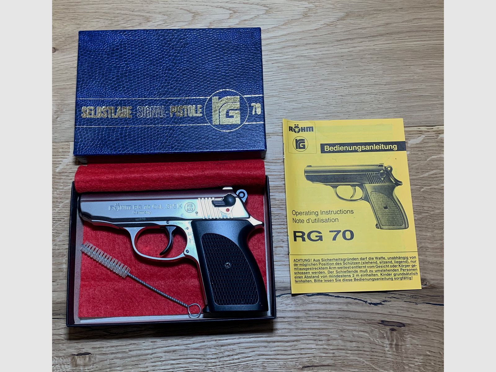 Röhm RG 70 pistola a segnale, nichelata opaca, Cal. .315