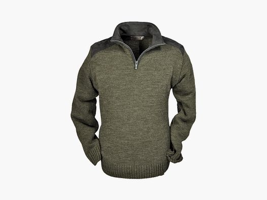 Troyer with stand-up collar - and velour trimmings