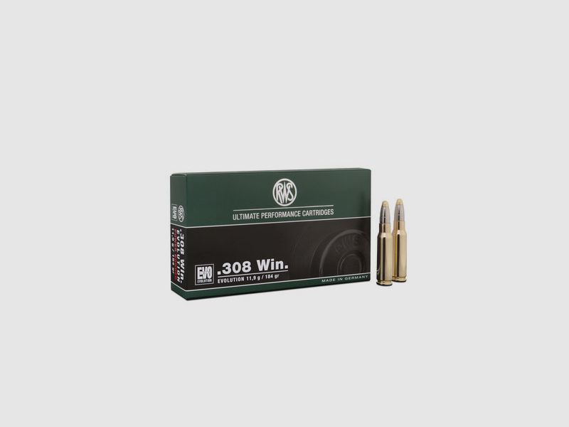 RWS .308 Win. Evolution 184 grs.