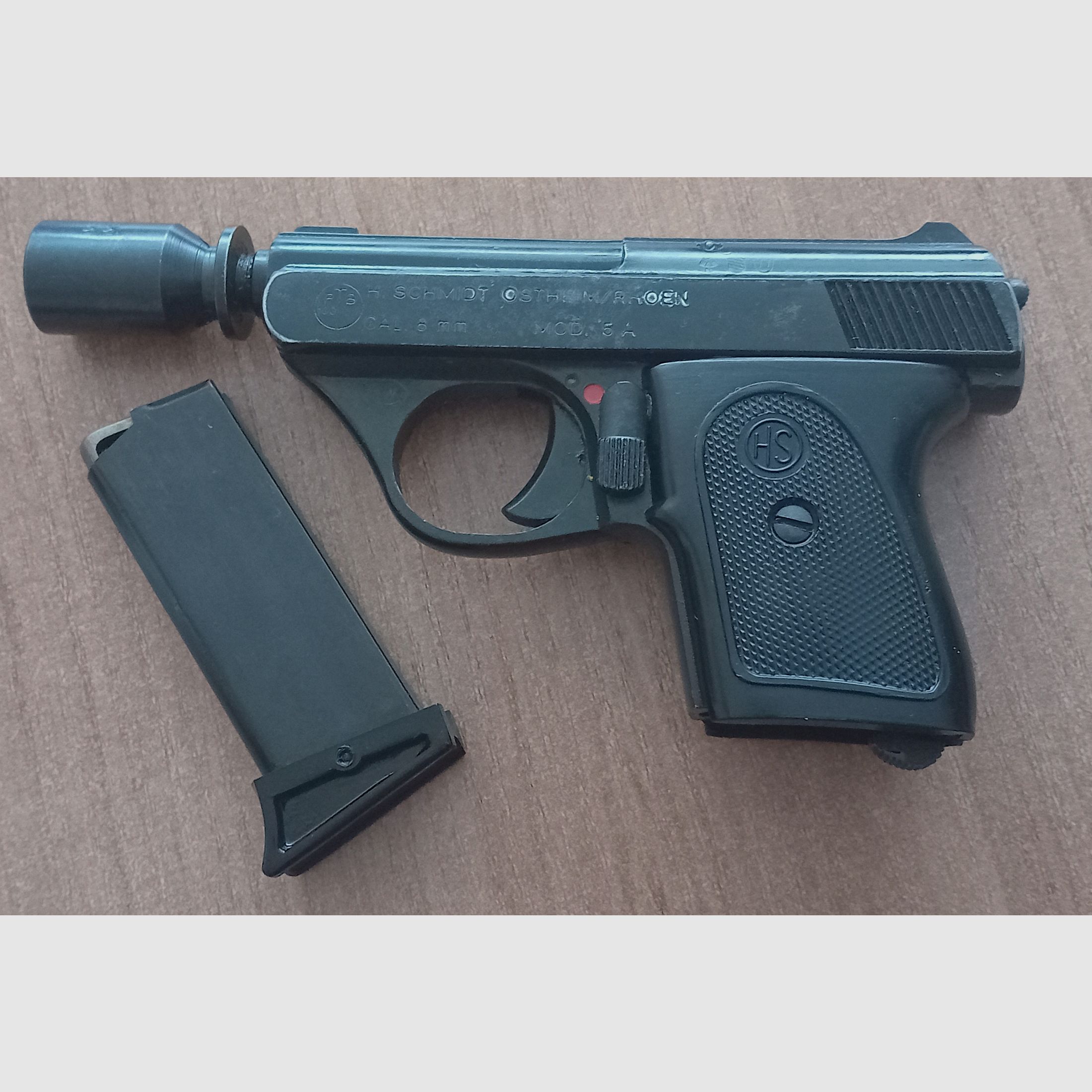 HS Mod.5A Cal. 8 mm Knall/ PTB 100 de 1977