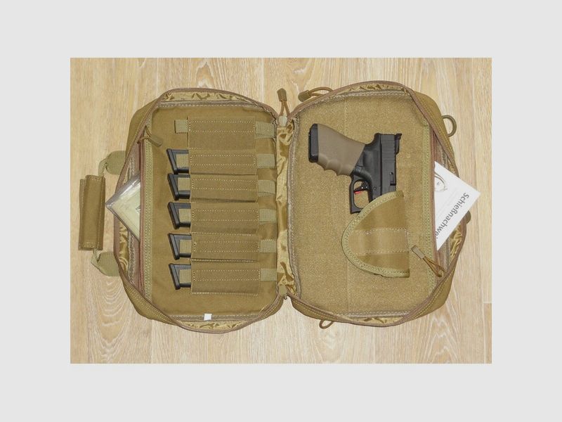 Kurzwaffen Futteral für 2 KW + 6 Magazine zB CZ Glock Alien Beretta KMR Tanfoglio SigSauer Walther