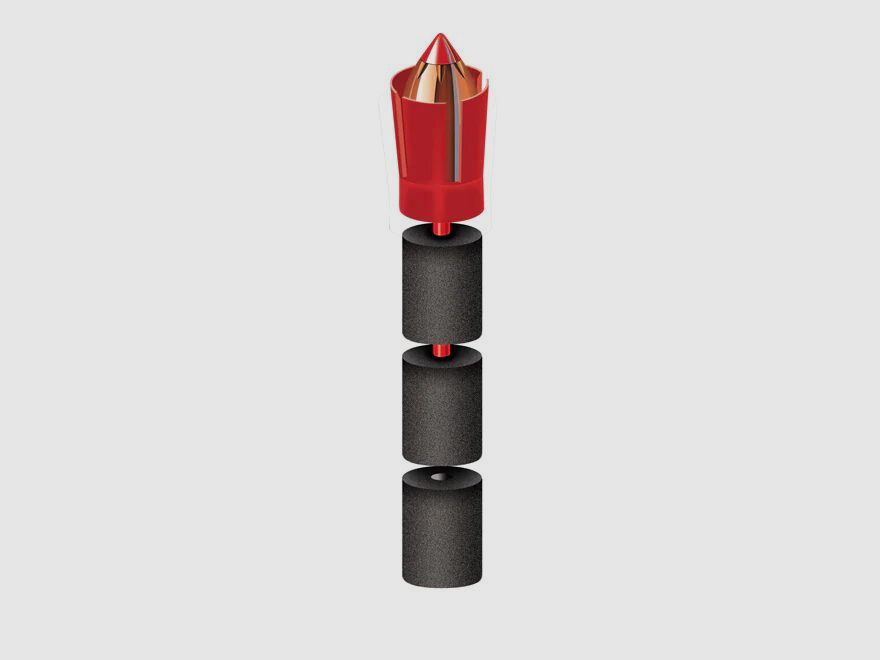 Hornady LNL-Speed Low-Drag-Sabot .50 avec balle .45 SST 250GR 10 pièces